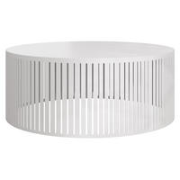 COUCHTISCH Velede - Schwarz/Weiß, Holzwerkstoff/Metall (75/75/30cm) - MIRJAN24