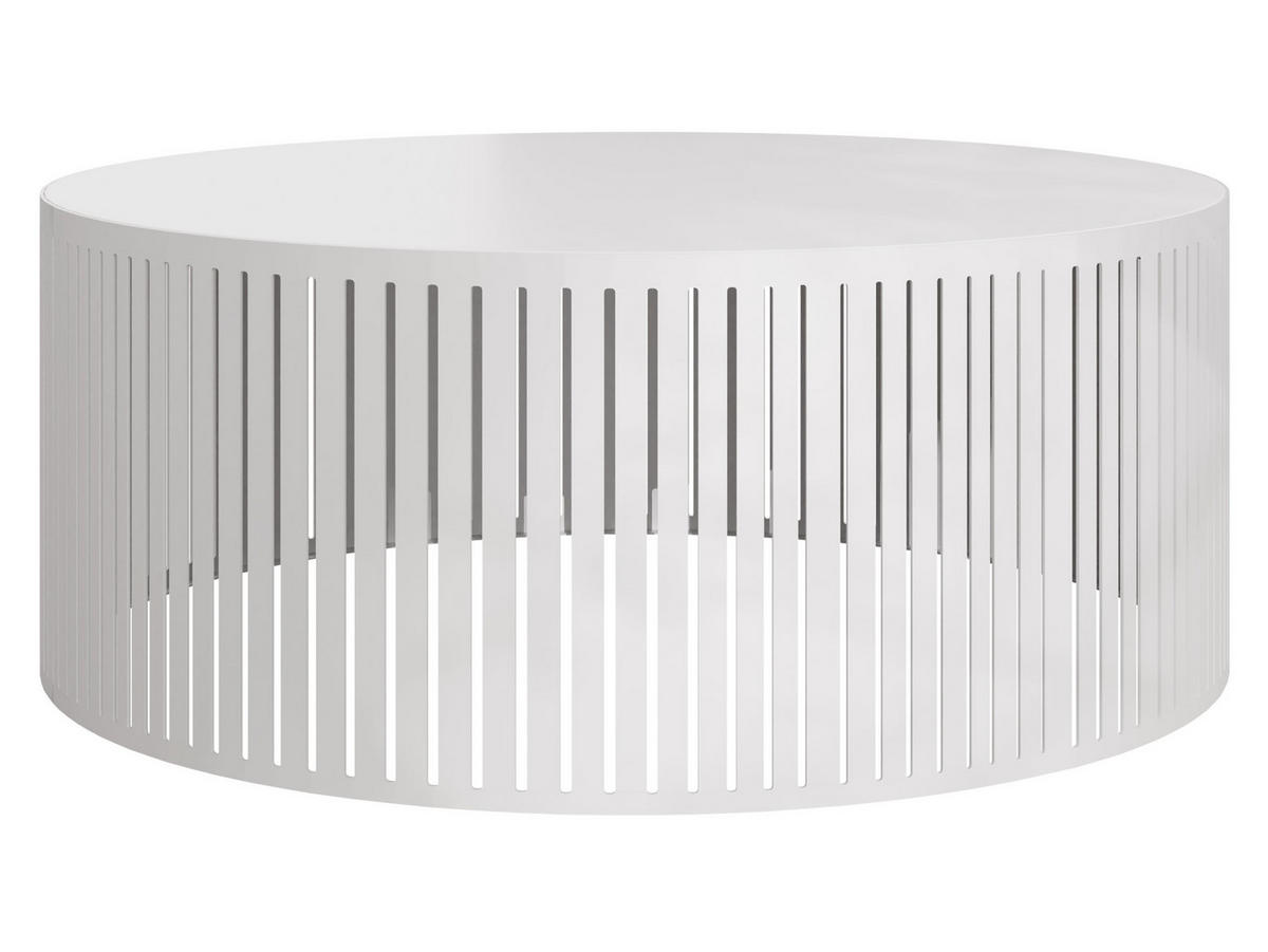 COUCHTISCH Velede - Schwarz/Weiß, Holzwerkstoff/Metall (75/75/30cm) - MIRJAN24