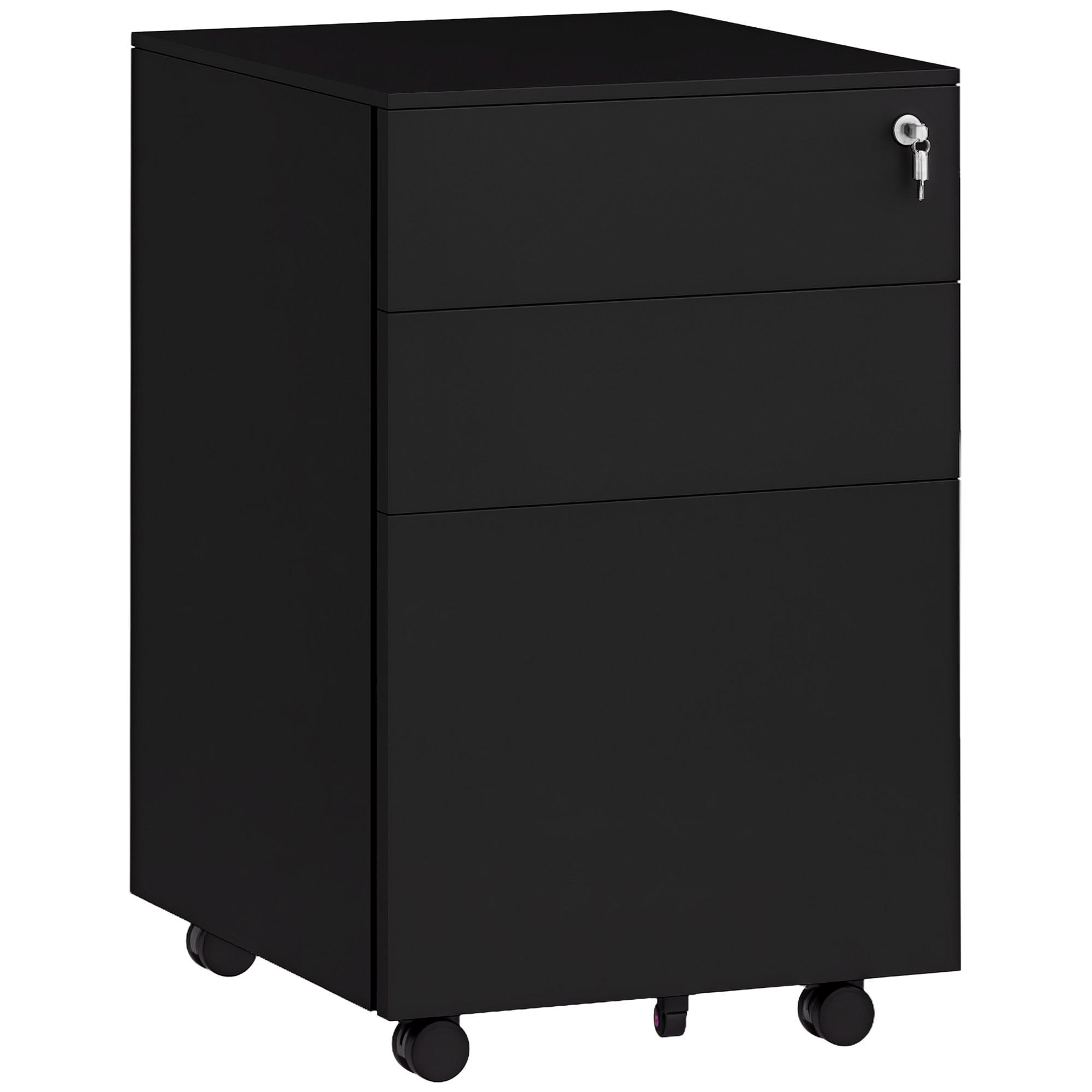 ComfortXL Rollcontainer Schwarz 43.5x60x37 cm