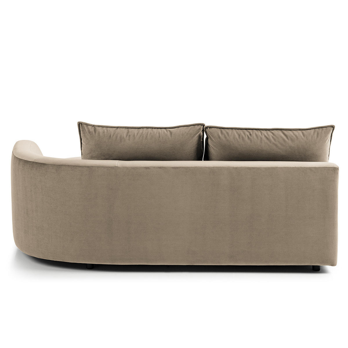 OTTOMANE - modular - Beige/Schwarz, Kunststoff/Textil (196/82/146cm) - home24