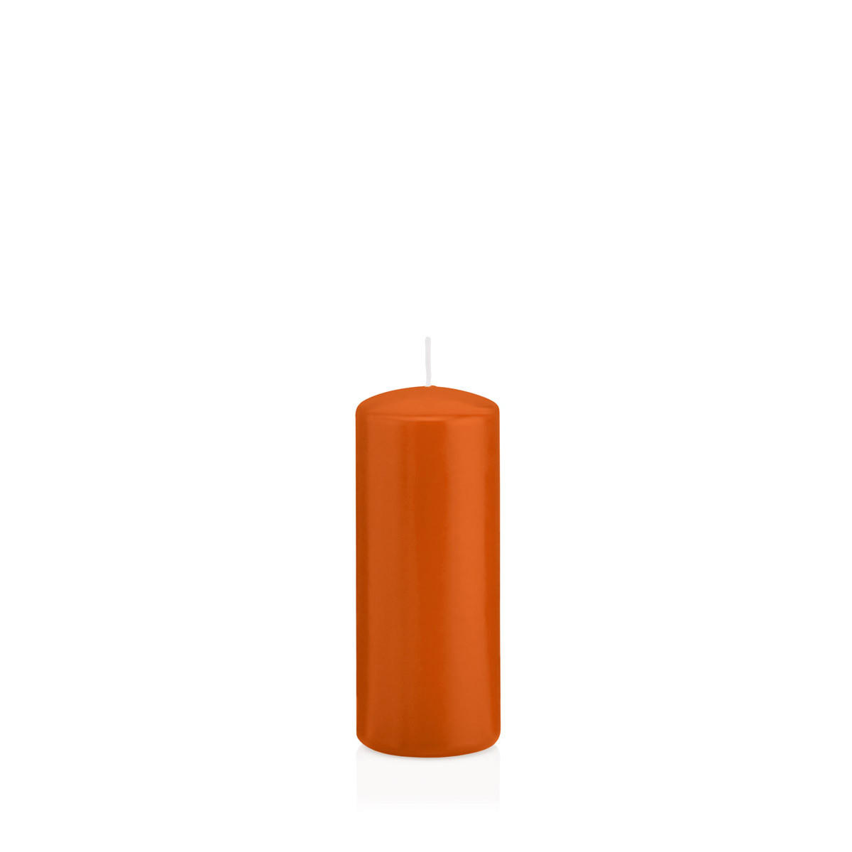 STUMPENKERZEN Aprikose Ø 48 x 120 mm, 24 Stück - Orange, Paraffin (5/12cm) - Wiedemann Kerzen