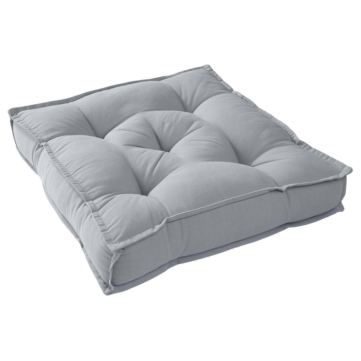 SITZKISSEN Solid - Baumwolle / Polyester - Grau, Textil (40/40cm) - Butlers