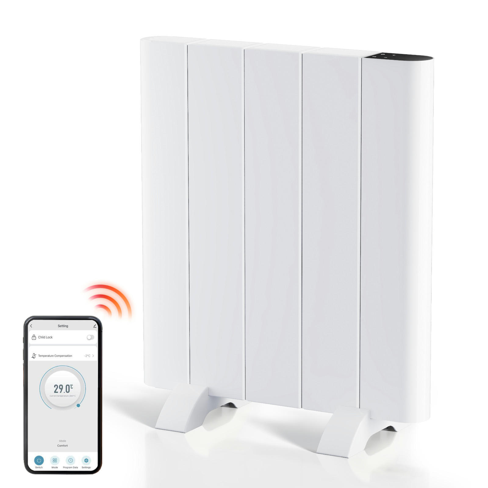 HEIZKÖRPER Weiß - Weiß, Metall (45/50/6cm) - EMKE