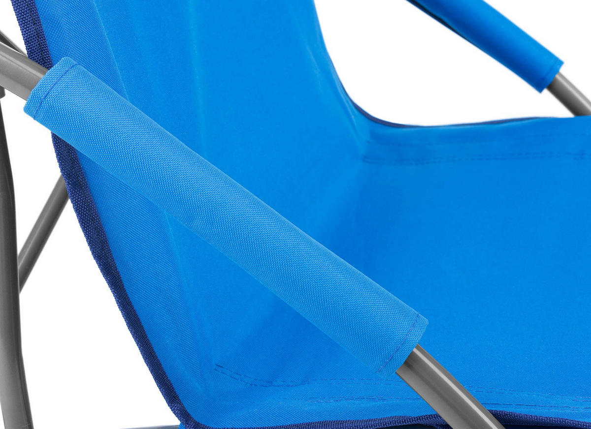GARTEN-RELAXSESSEL bis 125 kg - Blau, Textil (50.5/57.5/92cm) - Outtec