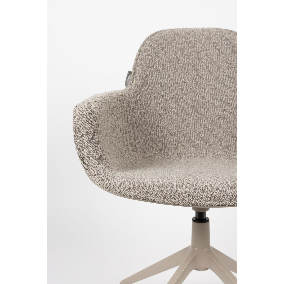 ESSZIMMERSTUHL Albert Kuip Swivel Armlehne Taupe - 2 er Set - Taupe, Textil (59.2/83.6/52cm) - Zuiver