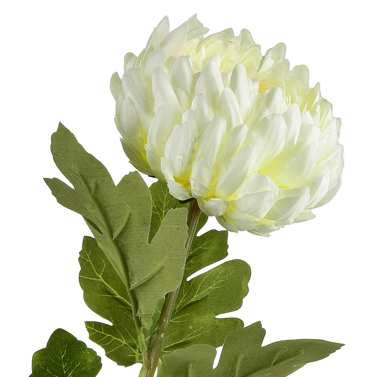 UMĚLÁ CHRYZANTÉMA Viridis - bílá, plast (76cm) - Mondex