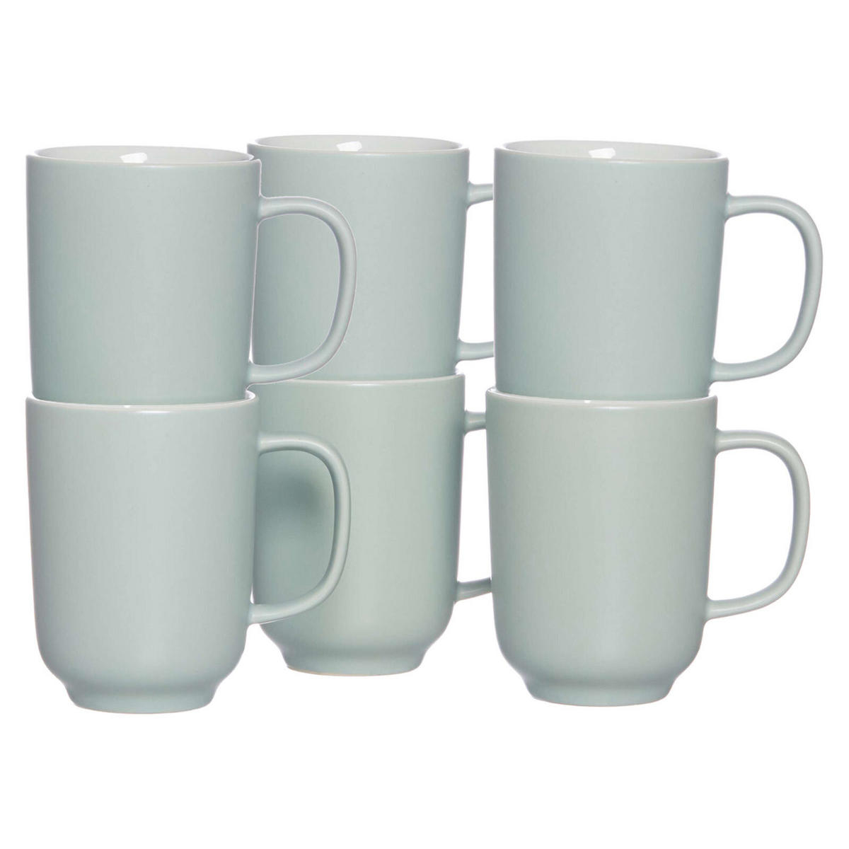 KAFFEEBECHER Jasper mint 285 ml 6er Set - Mintgrün, Keramik (0.285L) - Ritzenhoff Breker