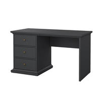 SCHREIBTISCH, Venedig, Grau, Holzwerkstoff, 130 x 62 x 74 cm - Grau, Holzwerkstoff (62/130/74cm) - ebuy24