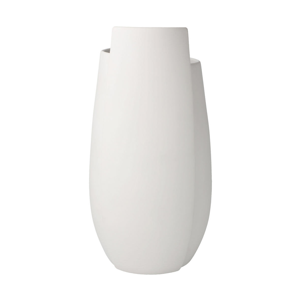 VASE Ova weiß 21 cm - Weiß, Keramik (21cm) - Goebel