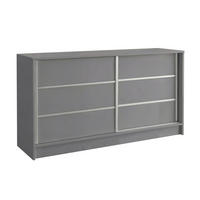 KOMMODE Samantha 160 cm, mit Sprossen, grau - Grau, Kunststoff (161/85/44cm) - Margaret Hadas24