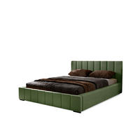 POLSTERBETT Nero 120x200 cm, Doppelbett mit Bettkasten und Lattenrost aus Holz, Velourstoff: Grün - Grün, Holz/Textil (120/200cm) - Marpur