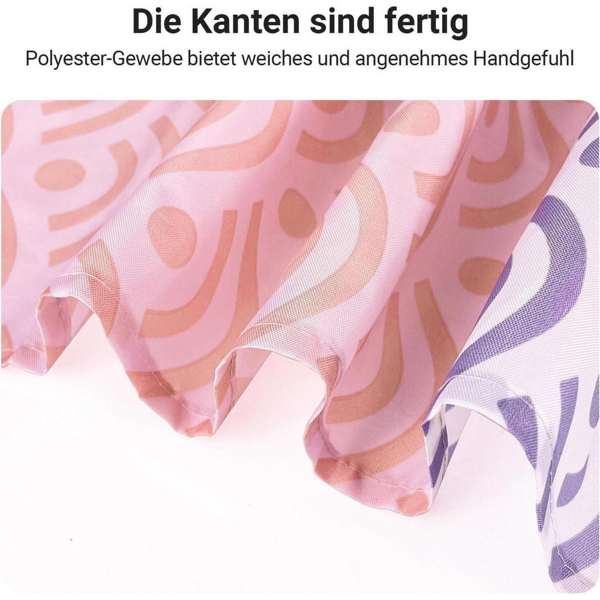 DUSCHVORHANG 100x180cm Blume Beschwerter Saum Antischimmel Textil Wasserdicht Waschbar Polyester - Multicolor, Textil (100/180cm)