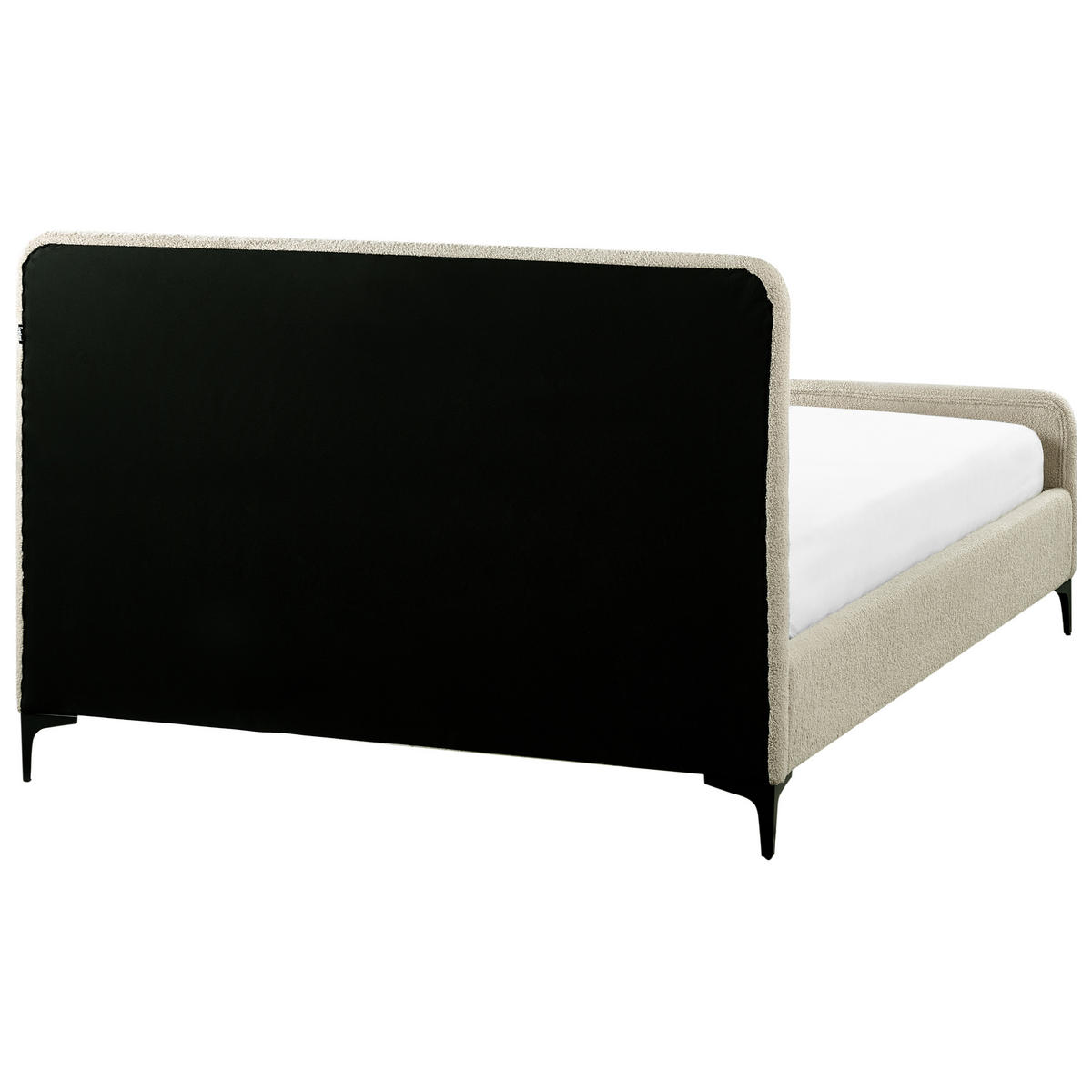 POLSTERBETT mit Lattenrost 140x200 cm Beige Lunan - Beige, Textil (140/200cm) - Beliani