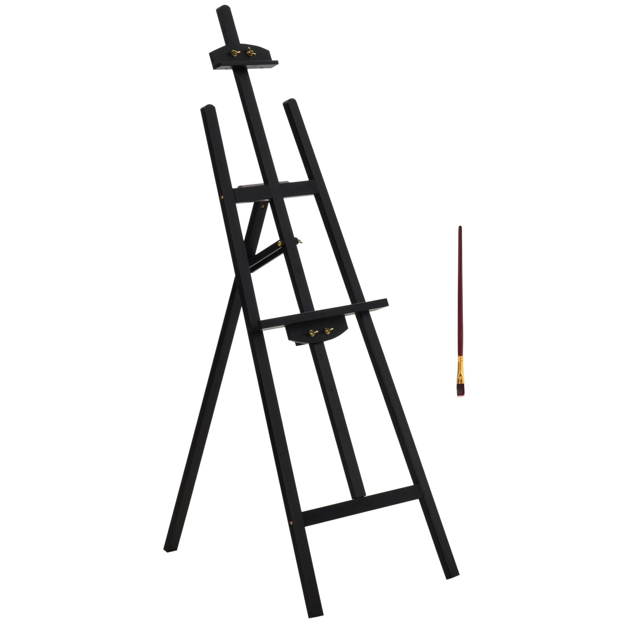 STAFFELEI DE-16665 neigbar & höhenverstellbar Kiefer - Schwarz, Holzwerkstoff (71.5/134.5/51.5cm) - ComfortXL