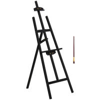 STAFFELEI DE-16665 neigbar & höhenverstellbar Kiefer - Schwarz, Holzwerkstoff (71.5/134.5/51.5cm) - ComfortXL