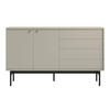 SIDEBOARD Olar Greige 154 cm - Kaschmir/Goldfarben, Holzwerkstoff/Metall (154/92.5/38cm) - Selsey