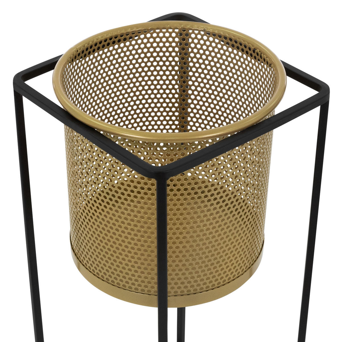 BLUMENSTÄNDER 2er Set - Goldfarben, Metall (25/25/71cm) - ML-DESIGN