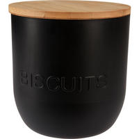 KÜCHENBEHÄLTER Bambusdeckel 1700 ml - Schwarz, Kunststoff (15/15.5/15cm)