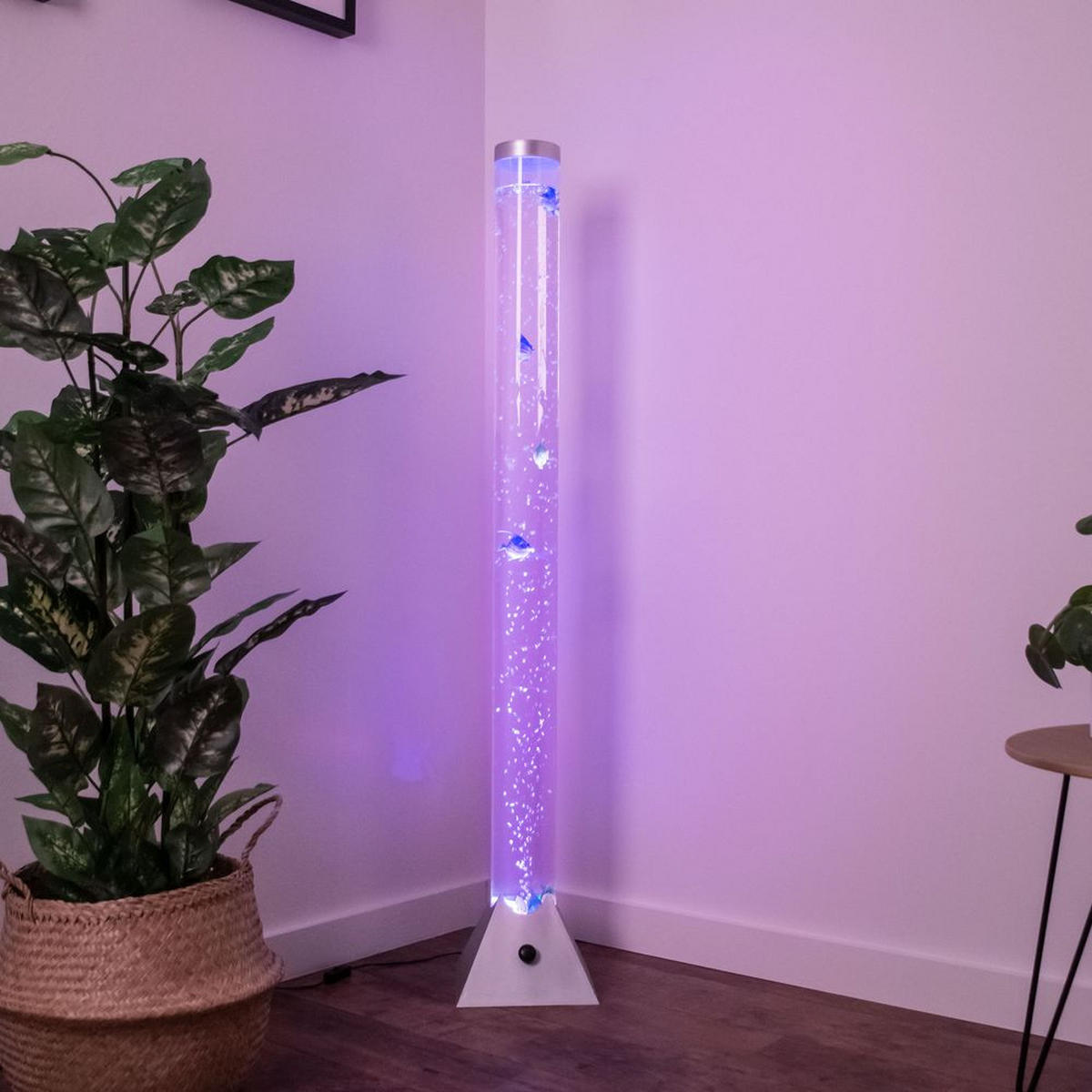 LED STEHLEUCHTE Aqua Bunt - Multicolor, Kunststoff (22/22/120cm) - Nowa