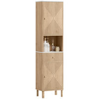 HOCHSCHRANK DE-12490 41,5/30/168 cm Eiche - Eichefarben, Holzwerkstoff (30/168/41.5cm) - ComfortXL
