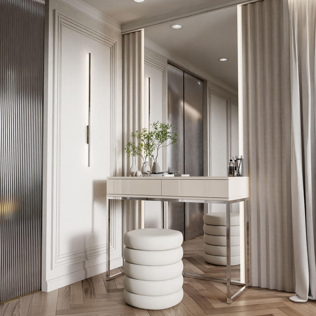 Thumbnail - Lookway Konsole, Kaschmir, Holzwerkstoff, 100x81x42 cm, Wohnzimmer, Wohnzimmertische, Konsolentische