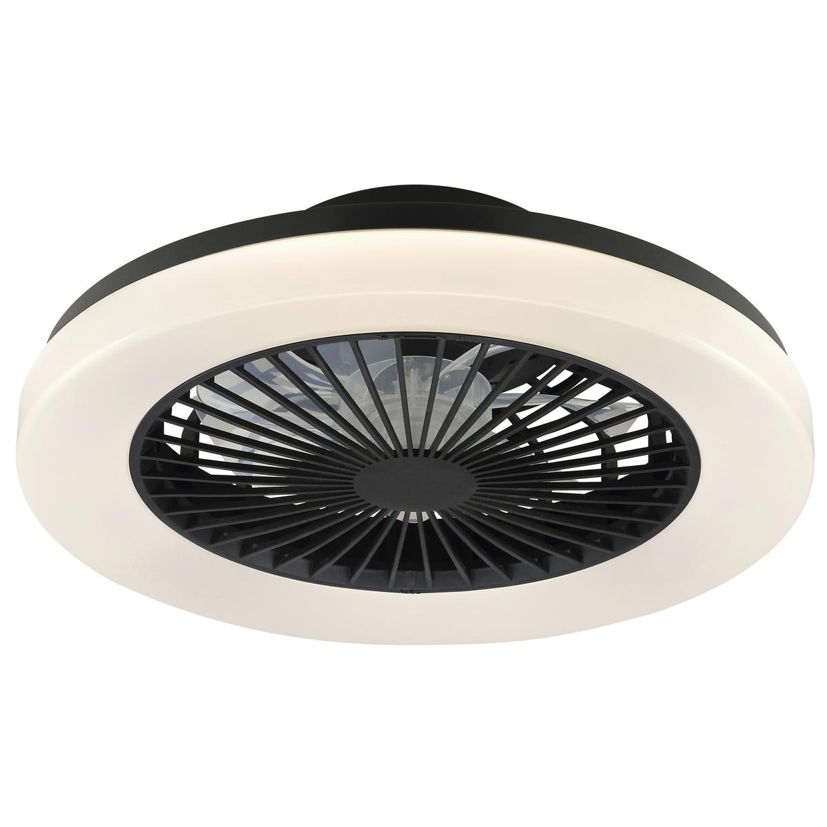 LED DECKENLEUCHTE Varelo Schwarz 42/42/13,8 cm - Schwarz, Kunststoff (42/42/13.8cm) - Brilliant