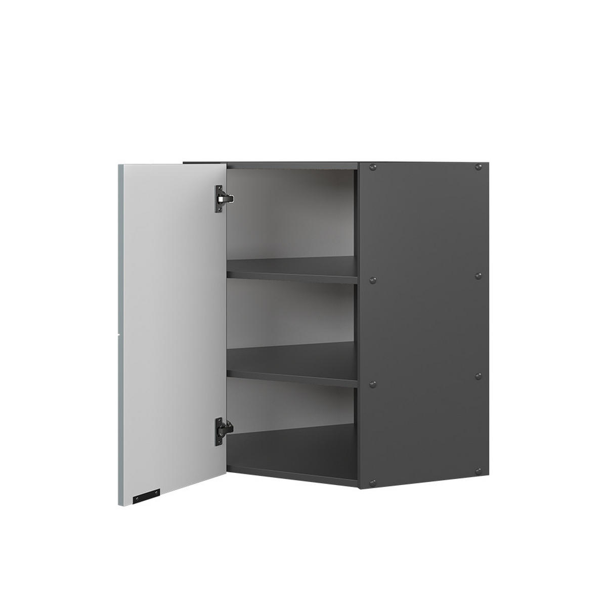 ECKHÄNGESCHRANK Fame-Line Hellblau-grau 57 cm - Anthrazit/Blaugrau, Holzwerkstoff (57/72/34.1cm) - Vicco