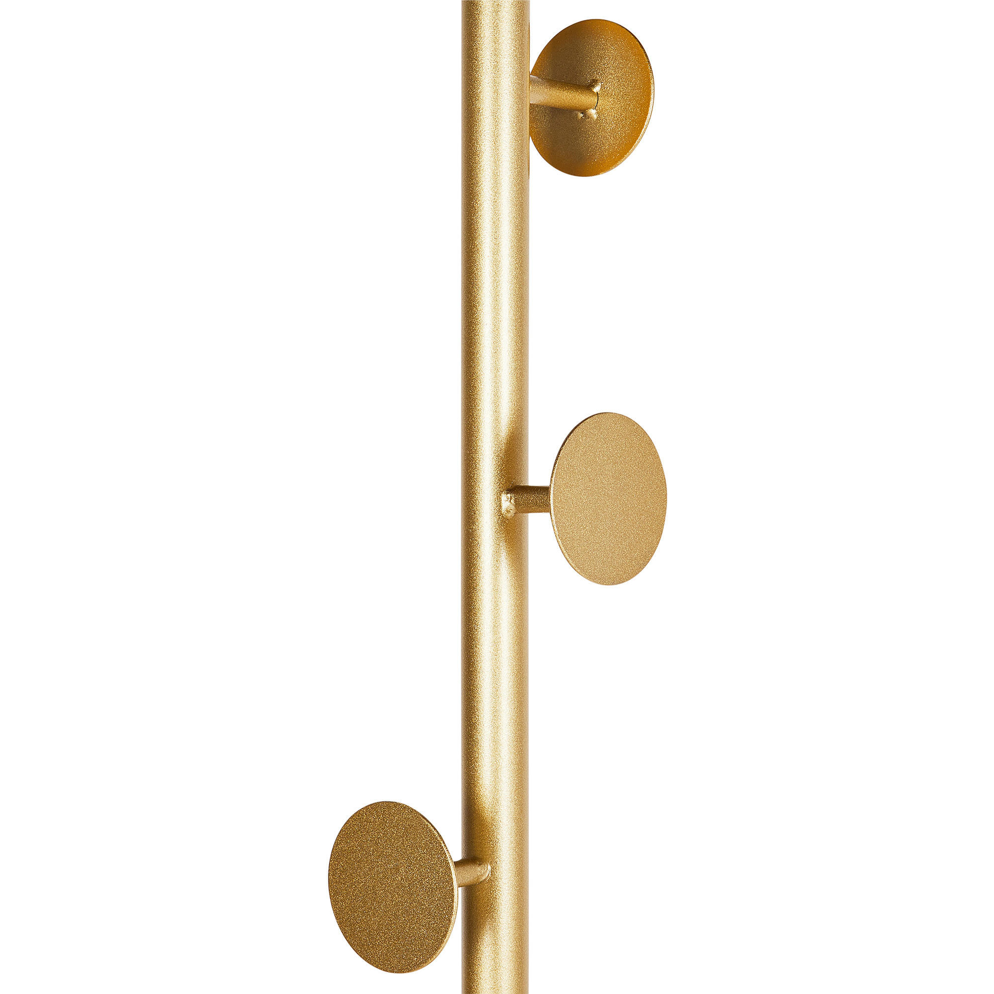 KLEIDERSTÄNDER Metall gold/weiß 170 cm Notus - Goldfarben/Weiß, Metall (32/170/32cm) - Beliani
