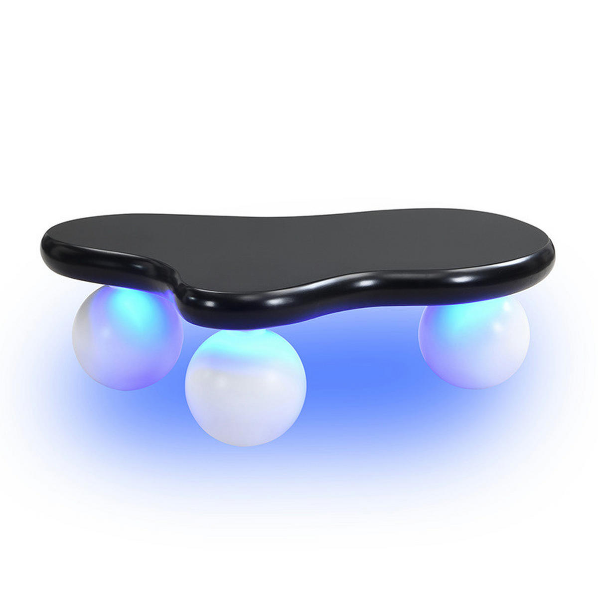 COUCHTISCH aus MDF 95x62,5x32 cm in Schwarz mit LED-Beleuchtung - Schwarz, Holzwerkstoff (95/62.5/32cm) - Modfu