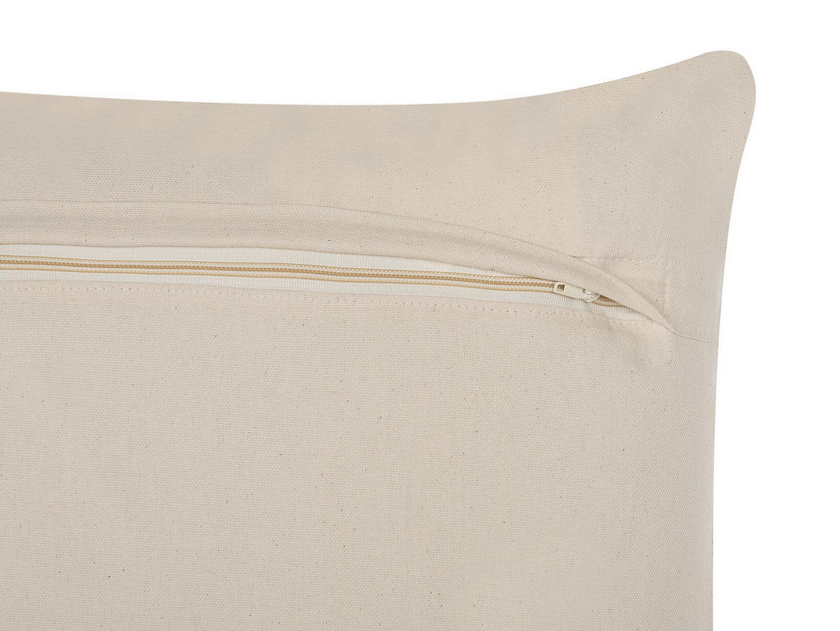 DEKOKISSEN 2er-Set Hellbraun 45/45 cm Mimisal - Hellbraun, Naturmaterialien/Textil (45/45cm) - Beliani