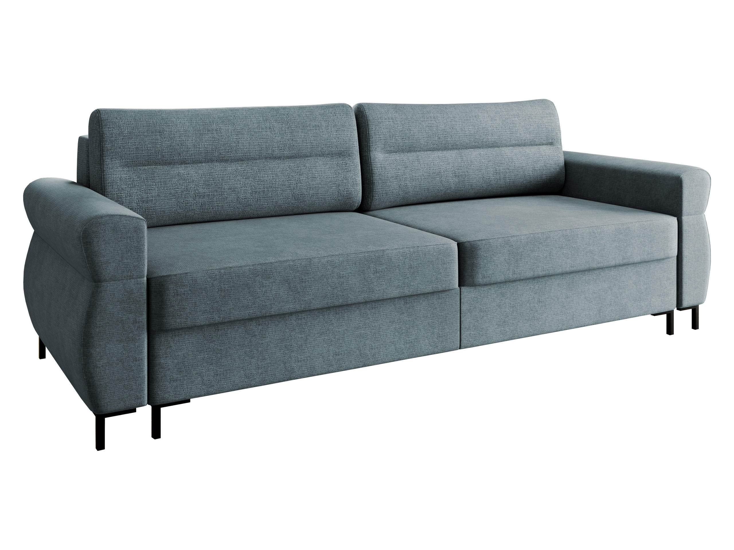 SCHLAFSOFA Berne - Blaugrau/Schwarz, Holz/Kunststoff (238/92/95cm) - MIRJAN24