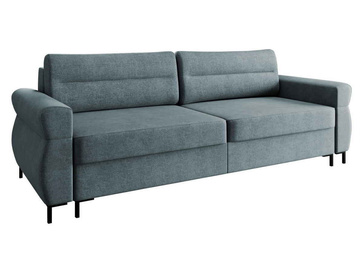 SCHLAFSOFA Berne - Blaugrau/Schwarz, Holz/Kunststoff (238/92/95cm) - MIRJAN24