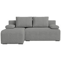 ECKSOFA Ernest mit Schlaffunktion Grau Bouclé - Grau, Textil (200/145cm) - Bromarkt