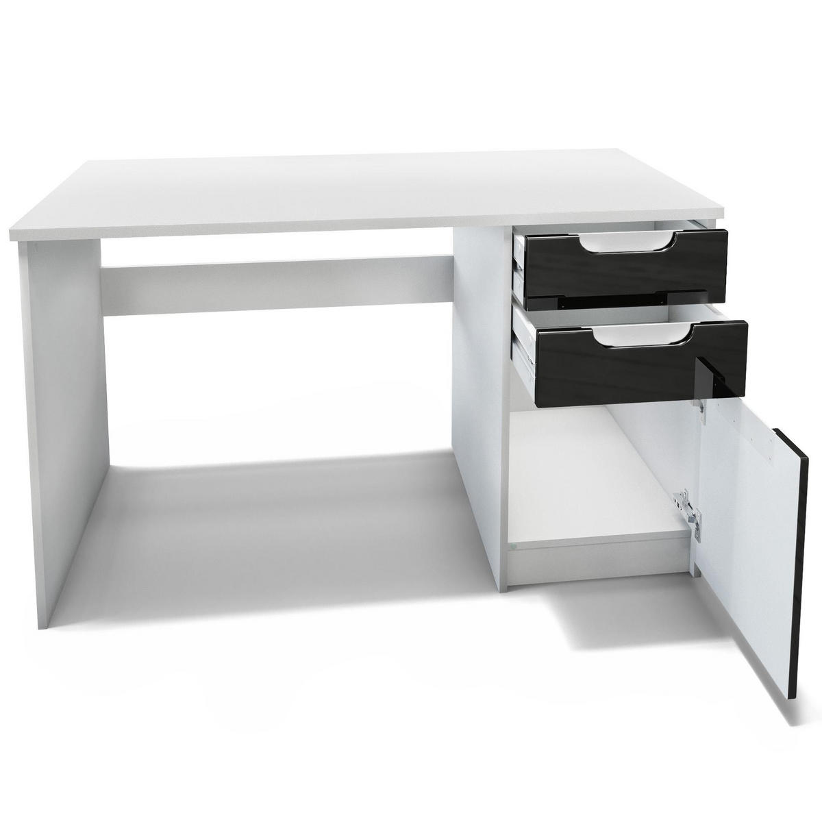 BÜROMÖBELSET Paris Eiche Natur - Eichefarben, Holzwerkstoff (60/180/76cm) - Vladon