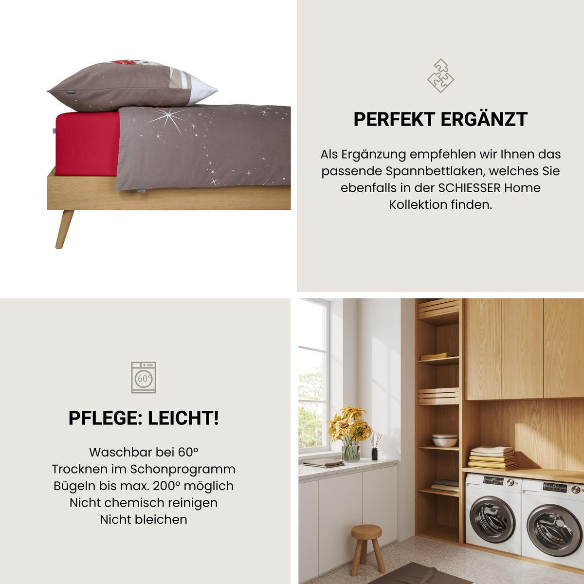 SPANNBETTLAKEN Jessi - Edeljersey - 100 x 200 cm - Rot - Rot, Textil (100/200cm) - SCHIESSER