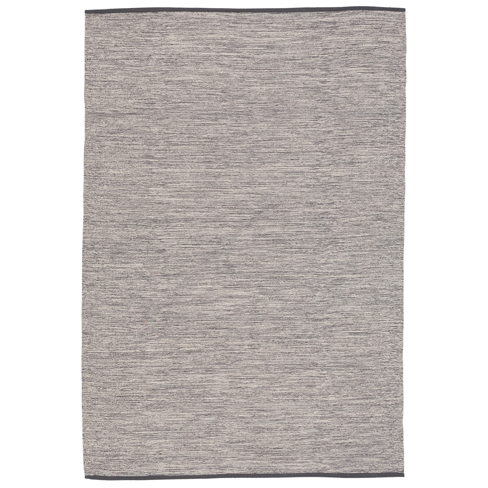BAUMWOLLE NATUR KELIM TEPPICH EASY MELIERT - Grau, Textil (60/90cm) - Pergamon