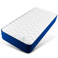 MATRATZE mit Taschenfederkern, 160x200 cm, 22 cm, 7 Zonen, mittlere Härte H3 - Weiß, Textil (160/200cm) - HOMAVO