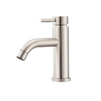 KÜCHENARMATUR Edelstahl gebürstet, Einhebelmischer mit Keramikkartusche, Perlator mit Spritzschutz, wassersparend, Einlochmontage - Edelstahlfarben, Metall (4.5/17.5/16cm) - Joyfair