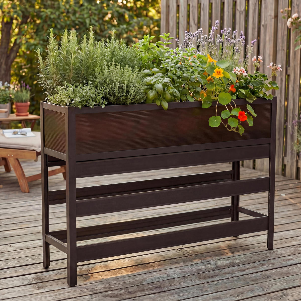 HOCHBEET Braun - Braun, Metall (120/82/30cm) - MCW