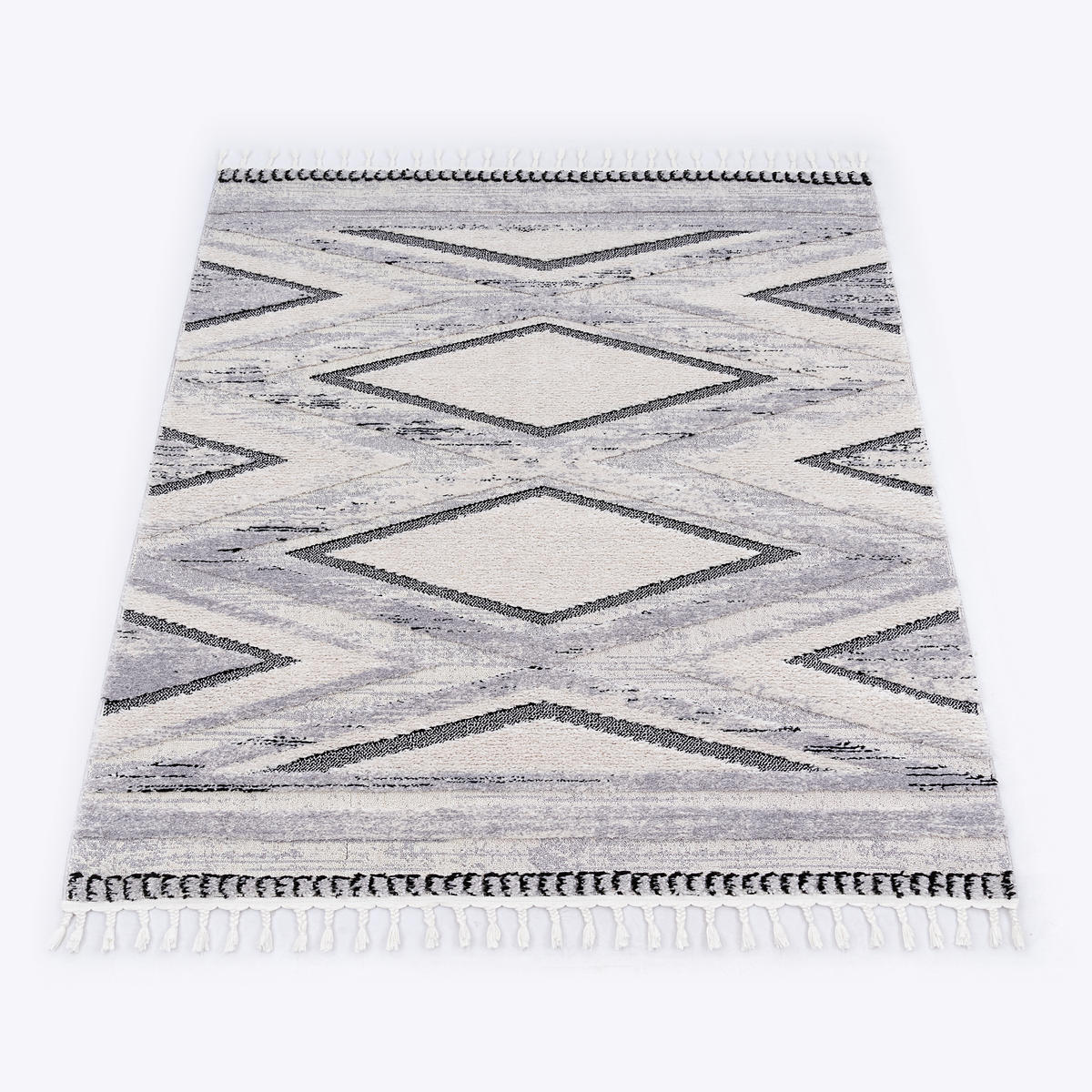 KURZFLORTEPPICH 80/150 cm Epperson 944 - Grau, Textil (80/150cm) - Paco Home