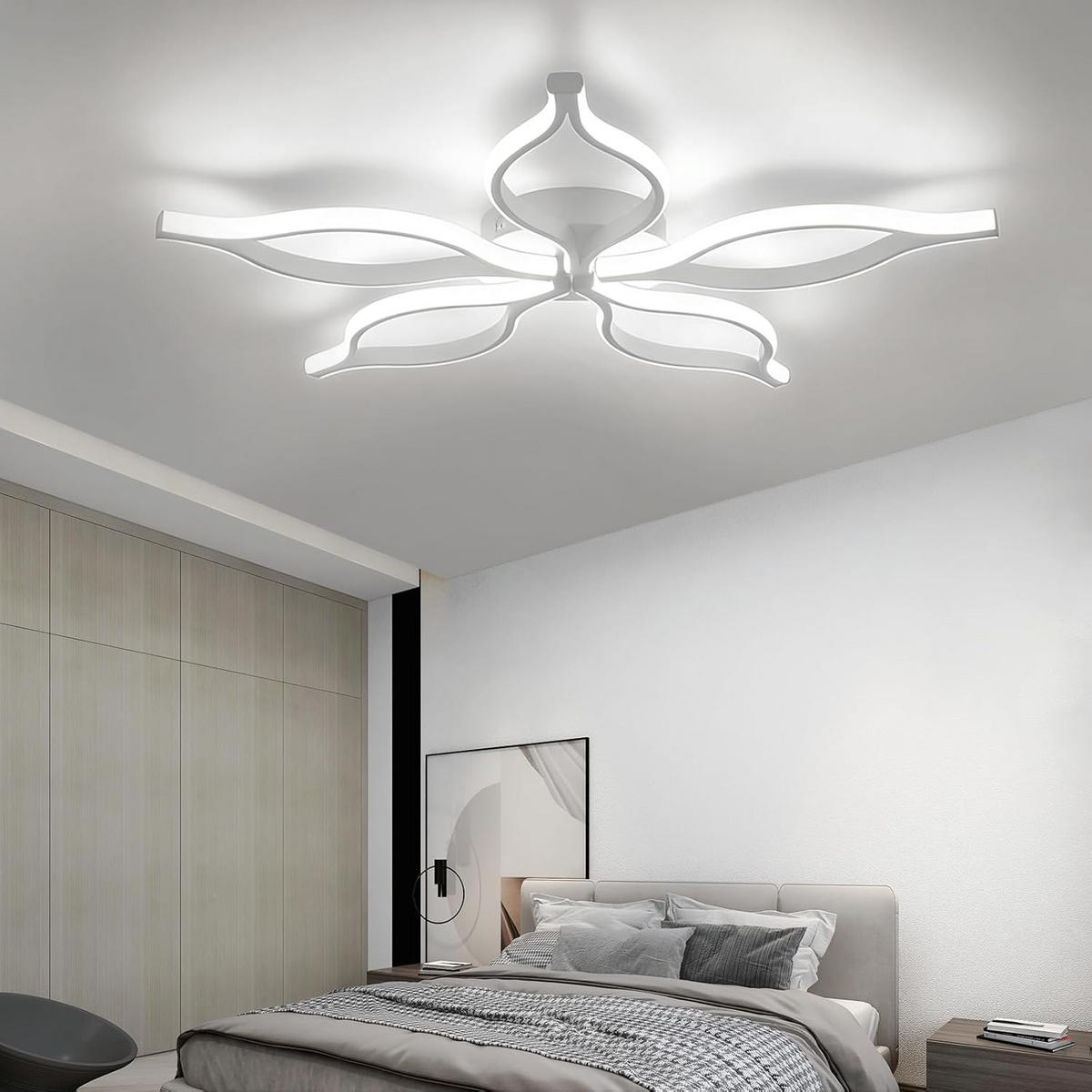 LED stropní svítidlo COCHEM III 80/80/5 cm - stříbrná, kov (80/80/5cm) - Nettlife