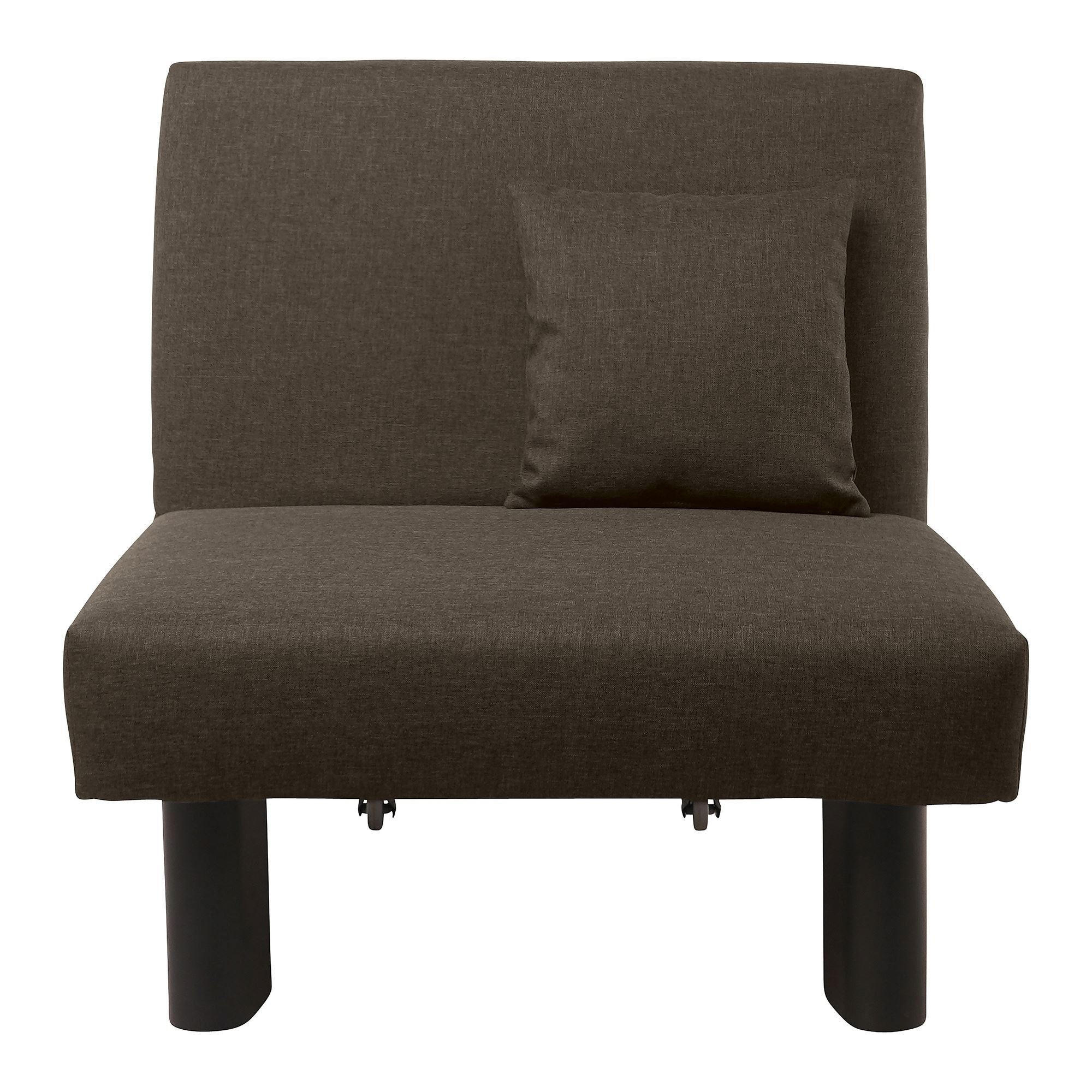 FALTSESSEL Kalomira Bezug Flachgewebe Metall schwarz / braun - Braun, Kunststoff (100/85/85cm) - 58aufmkessel