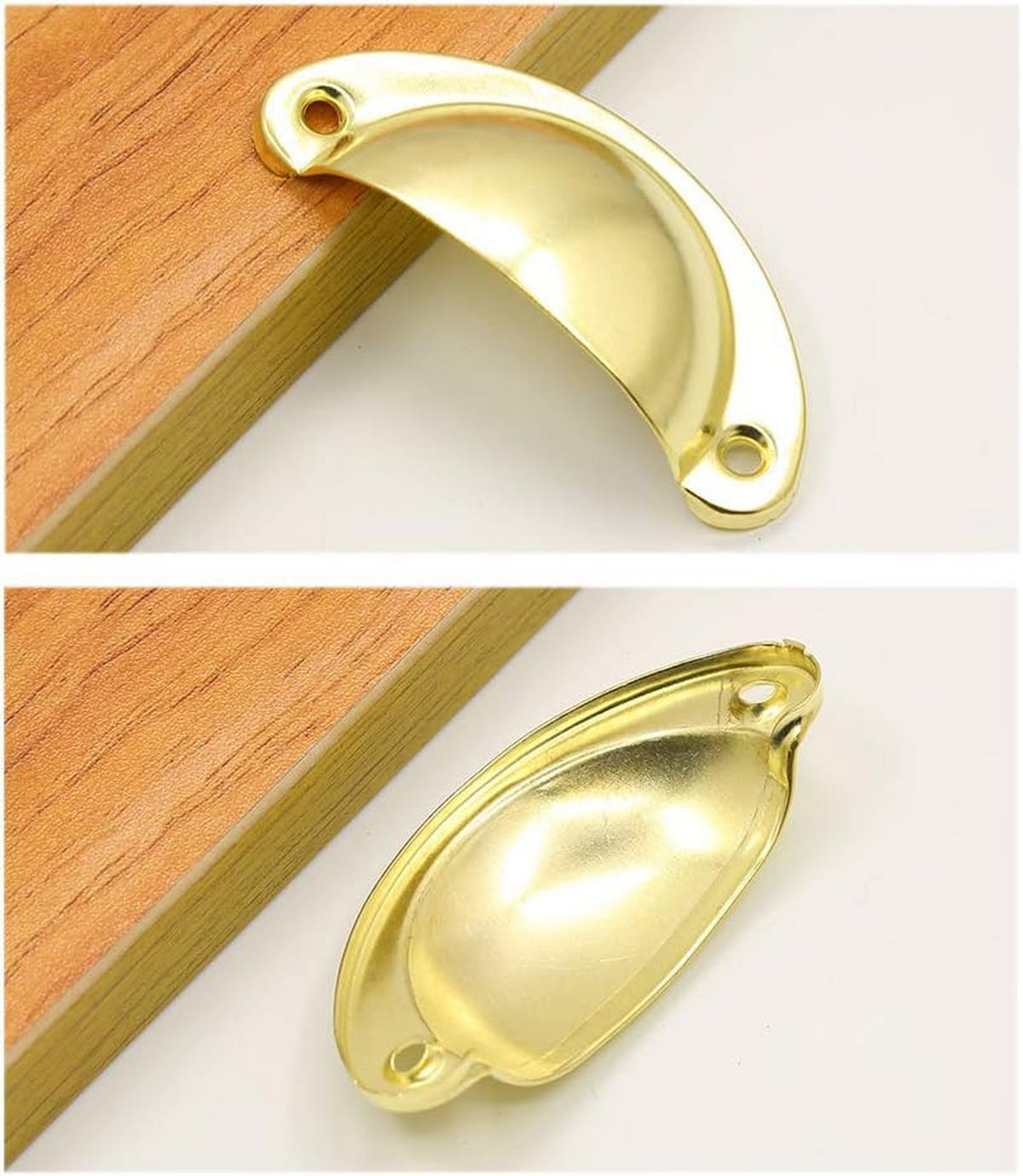 SCHRANKKNOPF 12er-Set 80x35 mm - Goldfarben, Metall (3.5/1.7/8.1cm)