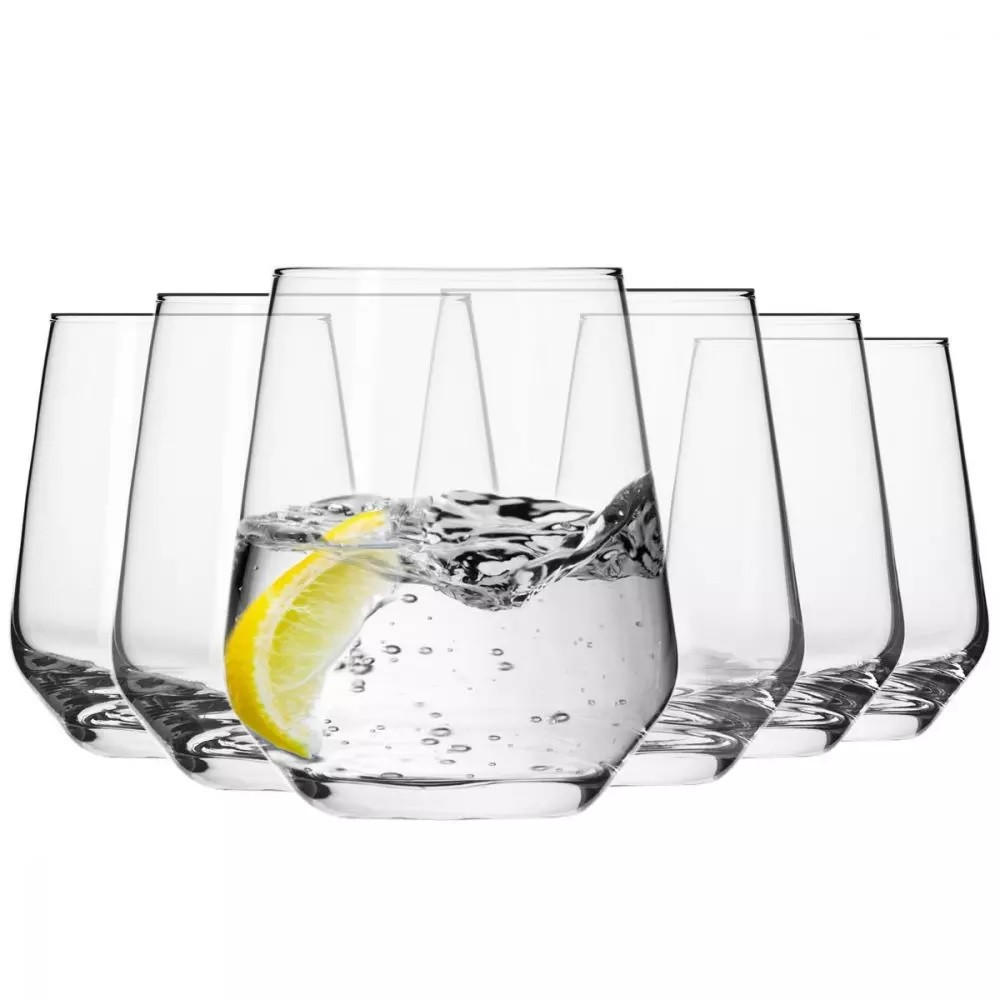 WASSERGLÄSER, 6er-Set, 430 ml - Transparent, Glas (0.43L) - Krosno Glass