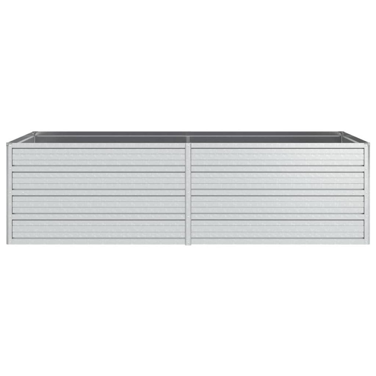 HOCHBEET für Garten OSKAR Silber 160x80x45 cm Metall - Silberfarben, Metall (160/45/80cm) - DELUKE