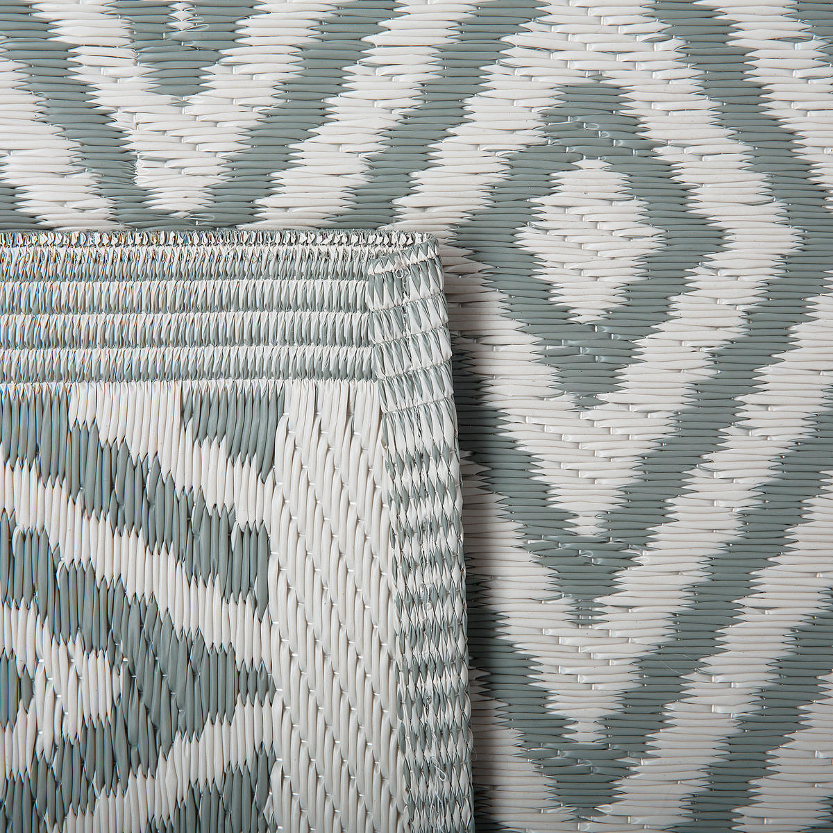 OUTDOOR-TEPPICH Sikar 150/90 cm - Grün, Kunststoff (90/150cm) - Beliani