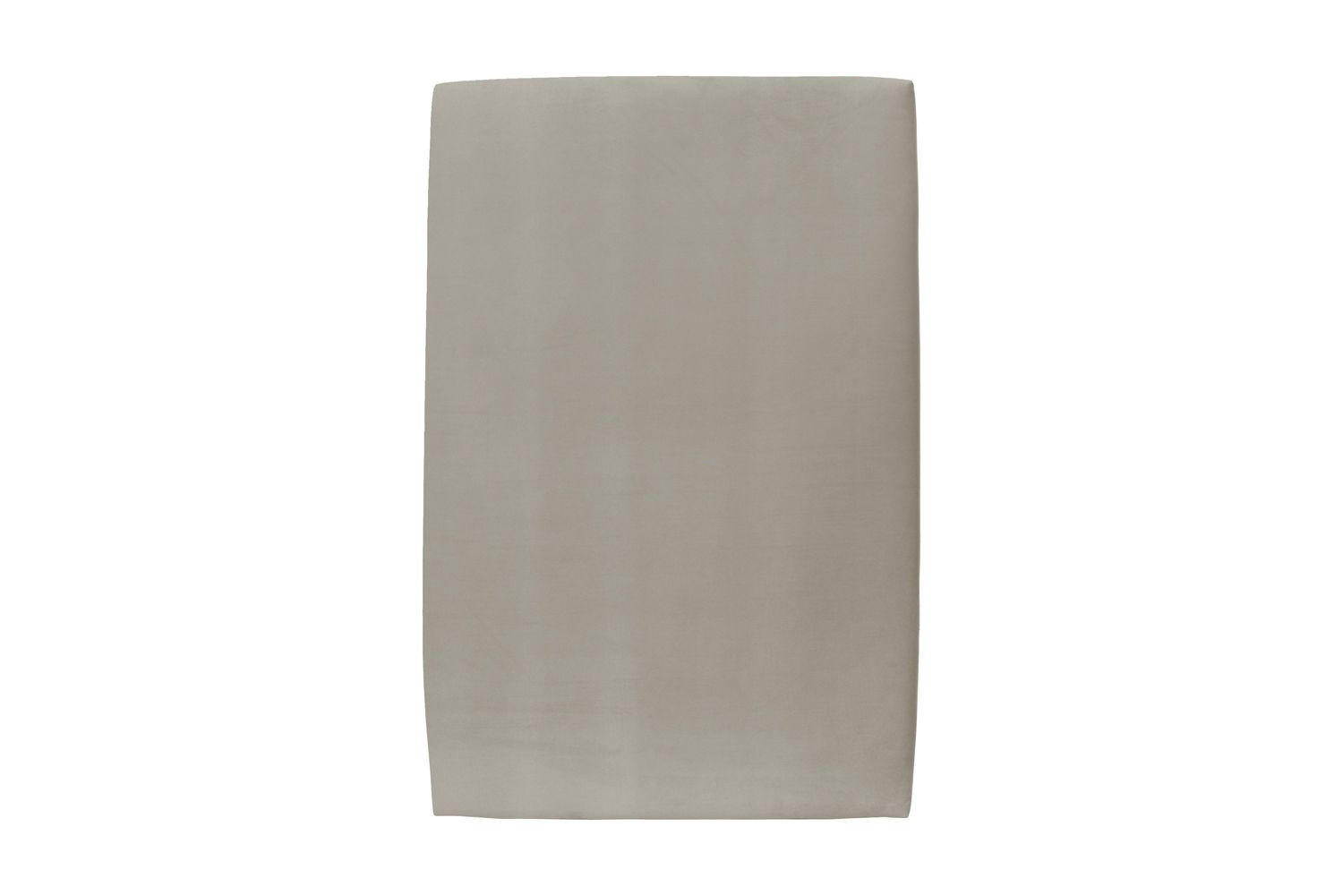 KOPFTEIL gepolstertes – taupefarbener Samtstoff - 90 cm - Taupe/Beige, Holz (90/120/10cm) - Sommeil de Plomb