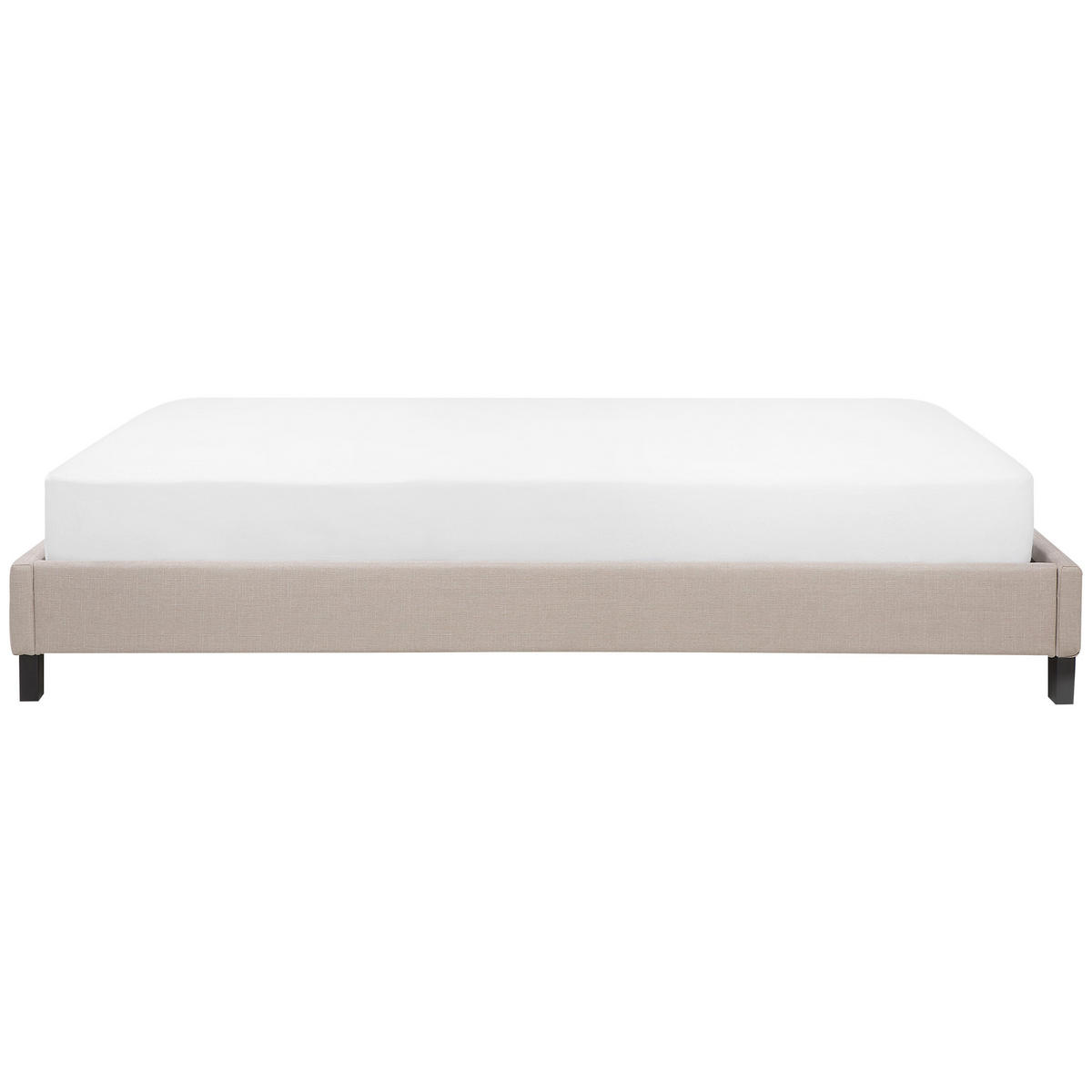 POLSTERBETT mit Lattenrost 180x200 cm Beige Roanne - Beige, Textil (180/200cm) - Beliani