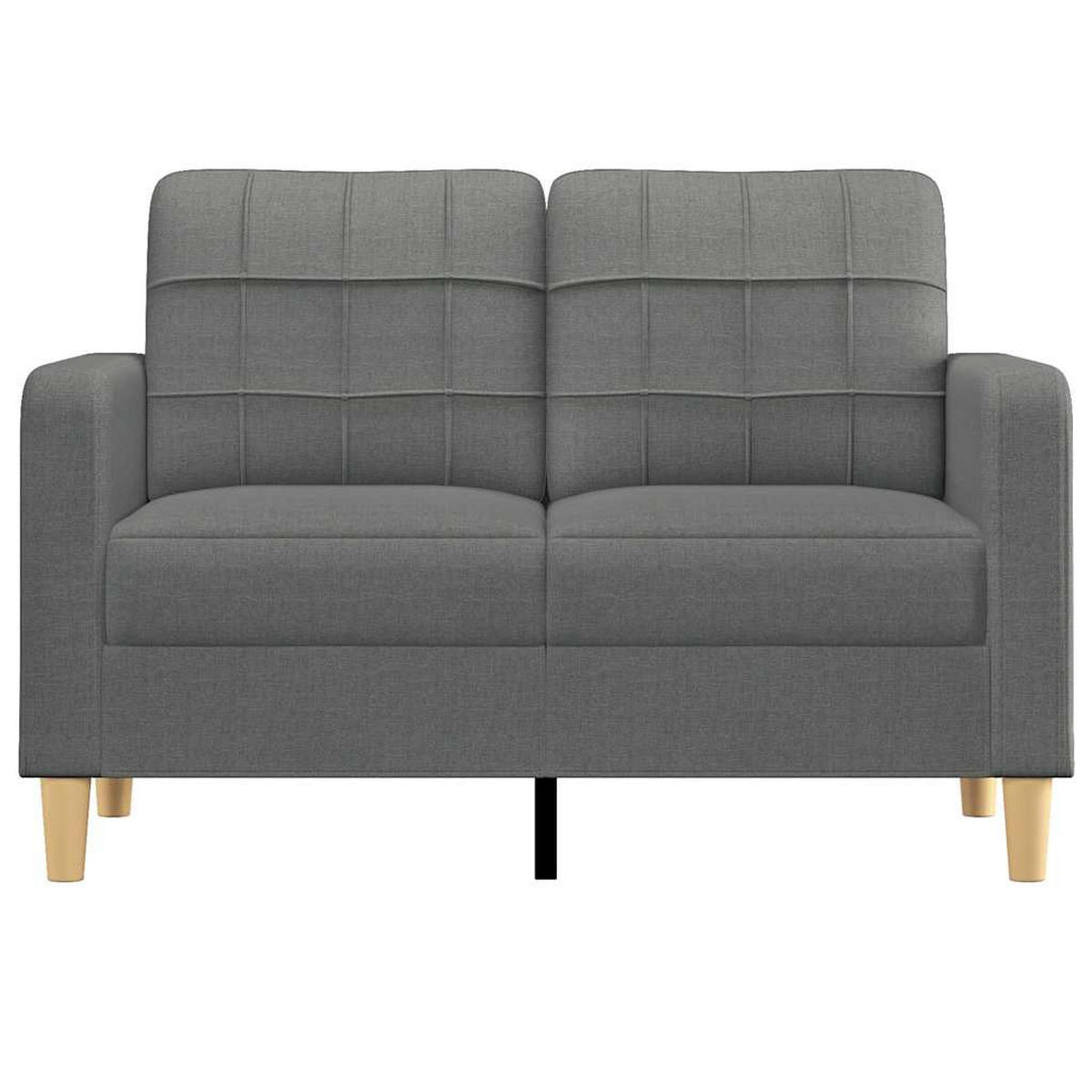 2-SITZER-SOFA Martin - Grau, Textil (138/80/77cm) - Nettlife