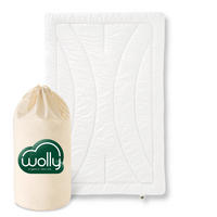 WINTERBETTDECKE MERINOWOLLE 100% Schurwolle warm - Weiß, Naturmaterialien/Textil (135/200cm) - wolly